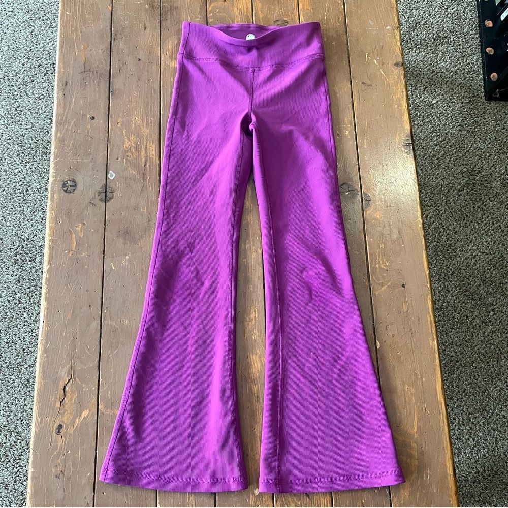 Yogalicious Girls Active Ribbed Flare Leggings
